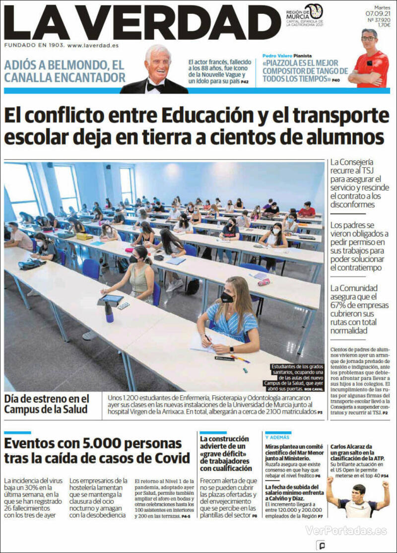Portada Última Hora 2021-09-07