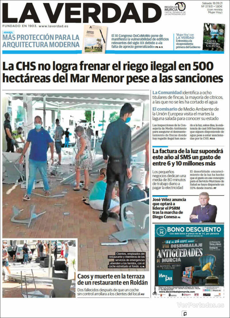 Portada Última Hora 2021-09-18