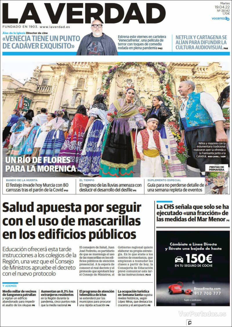 Portada La Verdad 2022-04-20