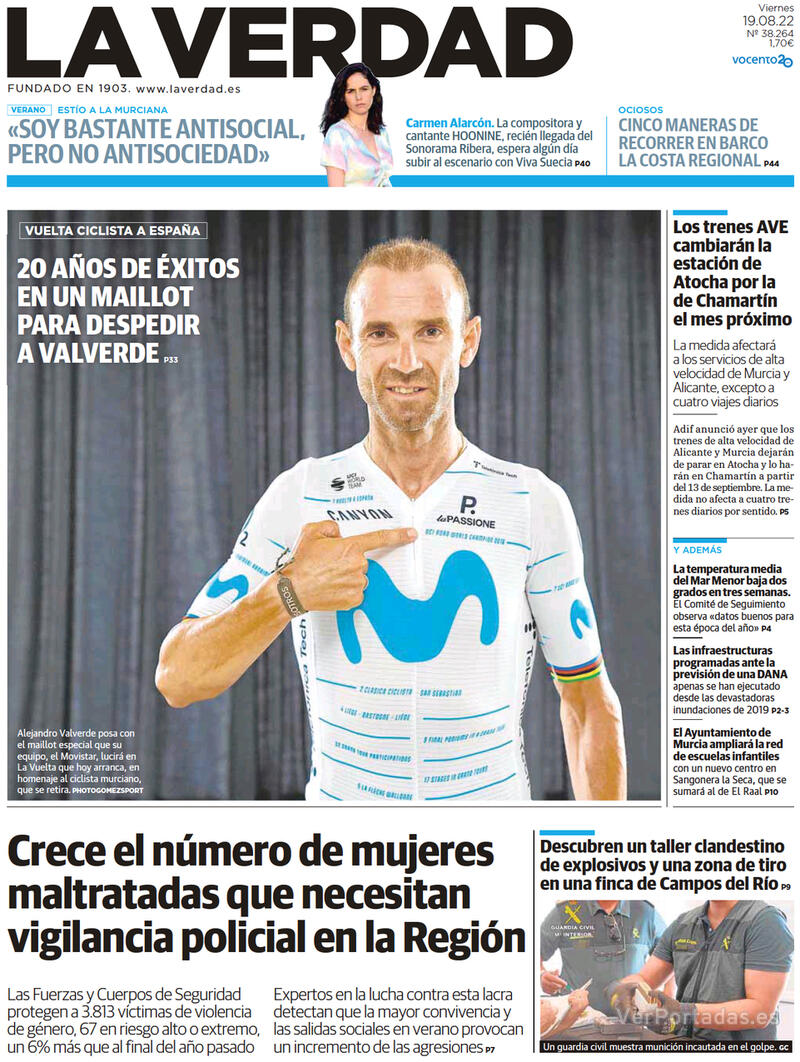 Portada La Verdad 2022-08-20