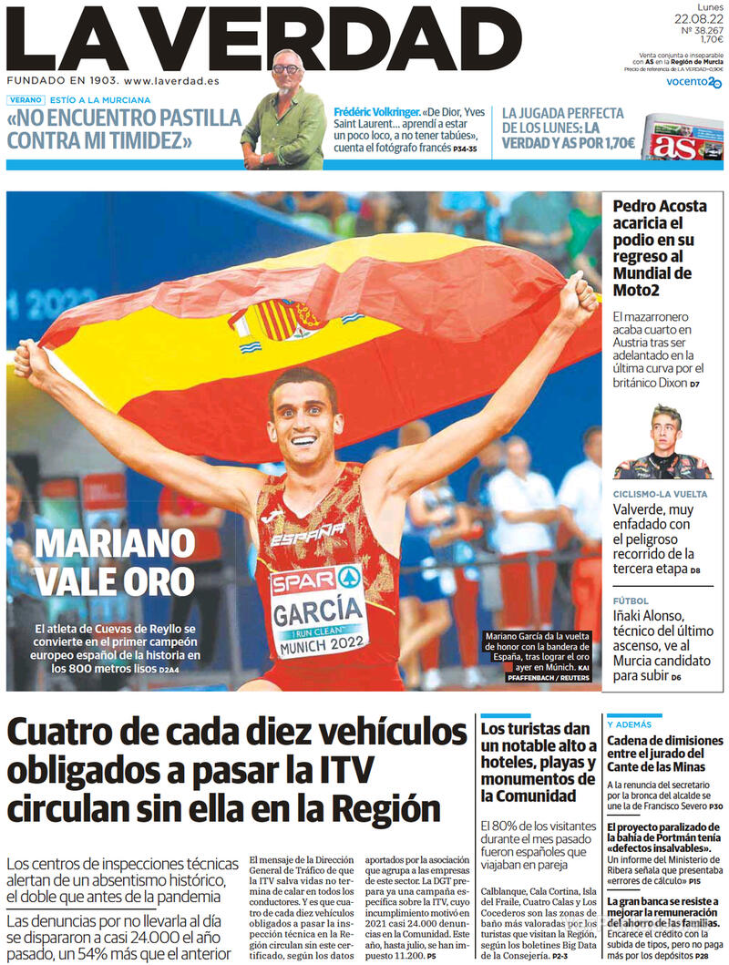 Portada La Verdad 2022-08-23