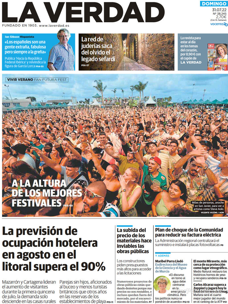 Portada La Verdad 2022-08-01