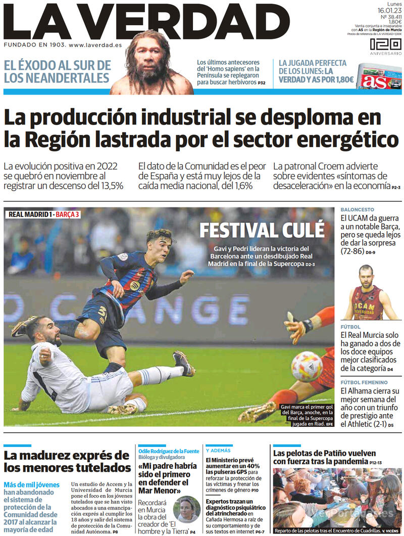Portada Última Hora 2023-01-16