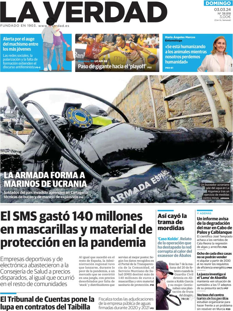 Portada La Verdad 2024-03-04