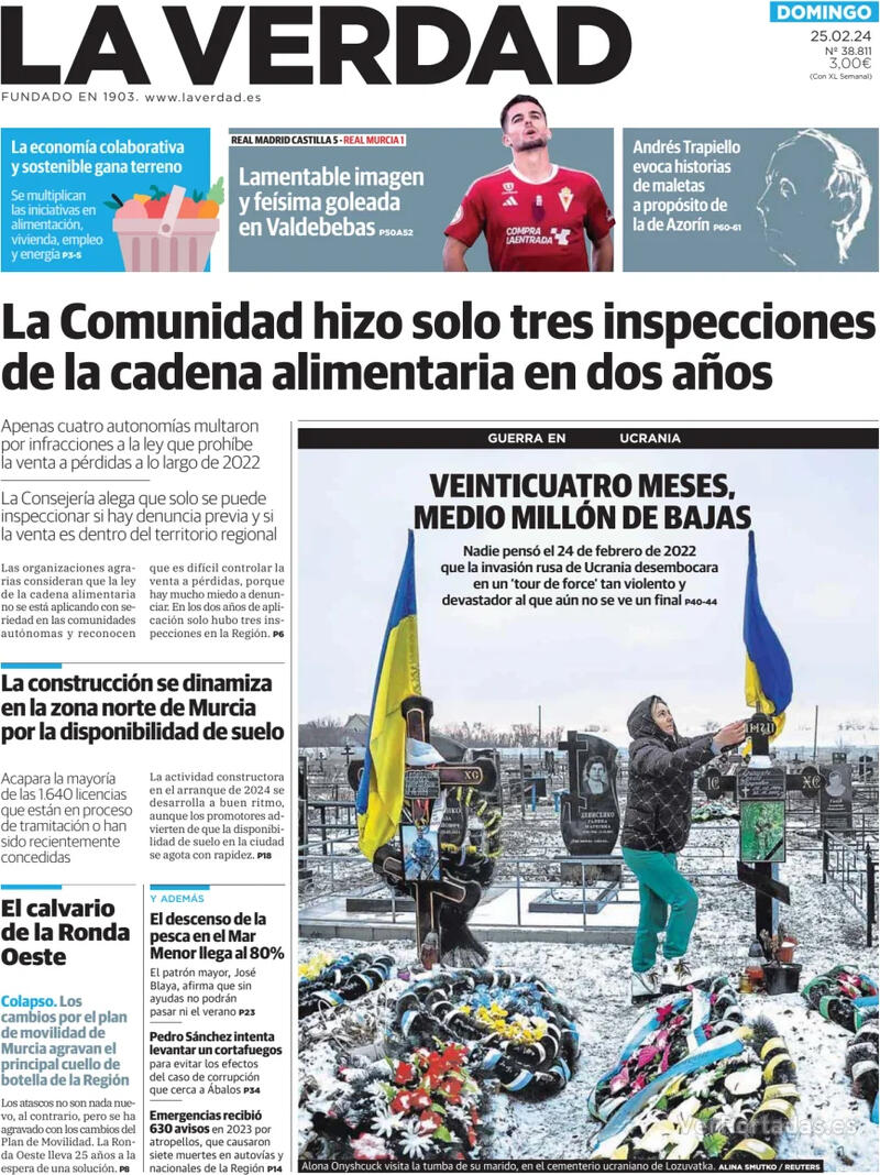 Portada La Verdad 2024-02-26