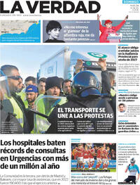 Portada La Verdad 2024-02-11