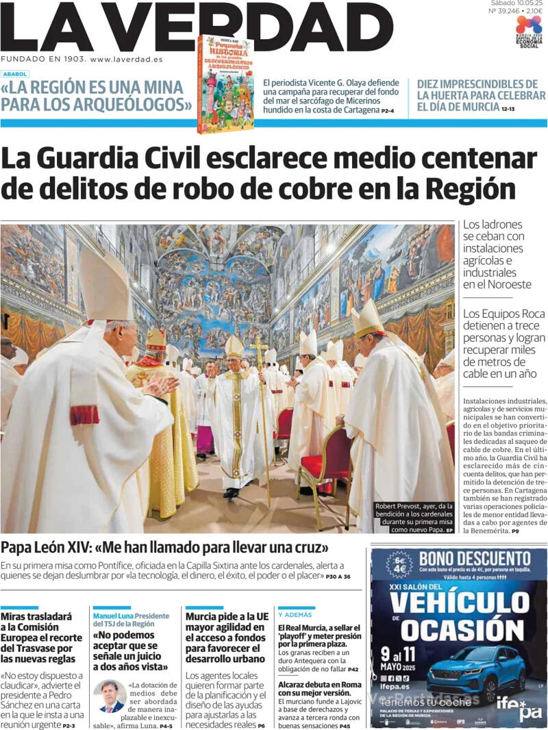 Portada Última Hora 2025-05-10