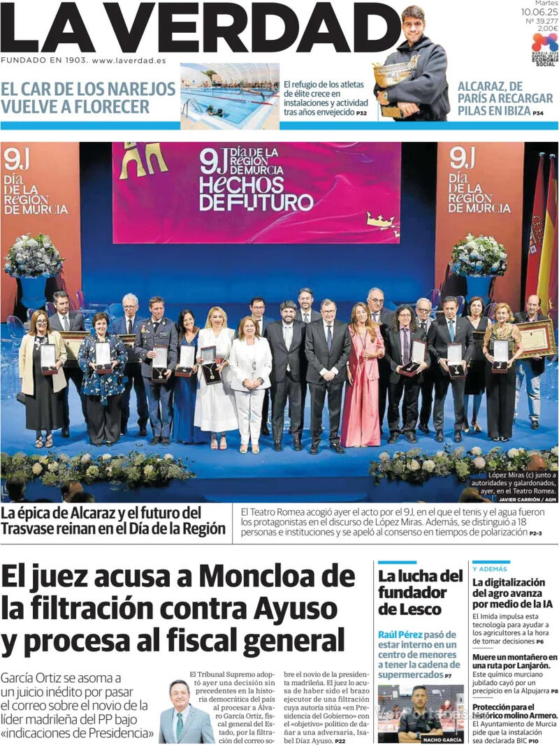 Portada Última Hora 2025-06-10