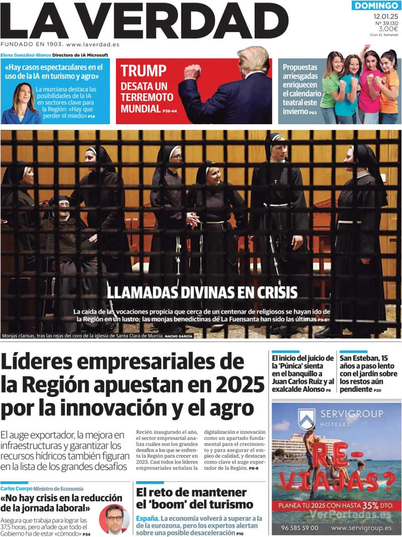 Portada Última Hora 2025-01-12