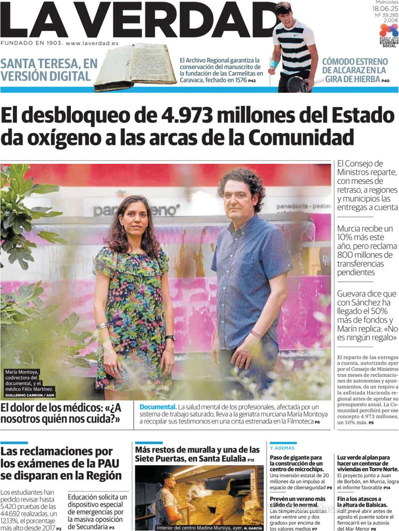 Portada Última Hora 2025-06-18