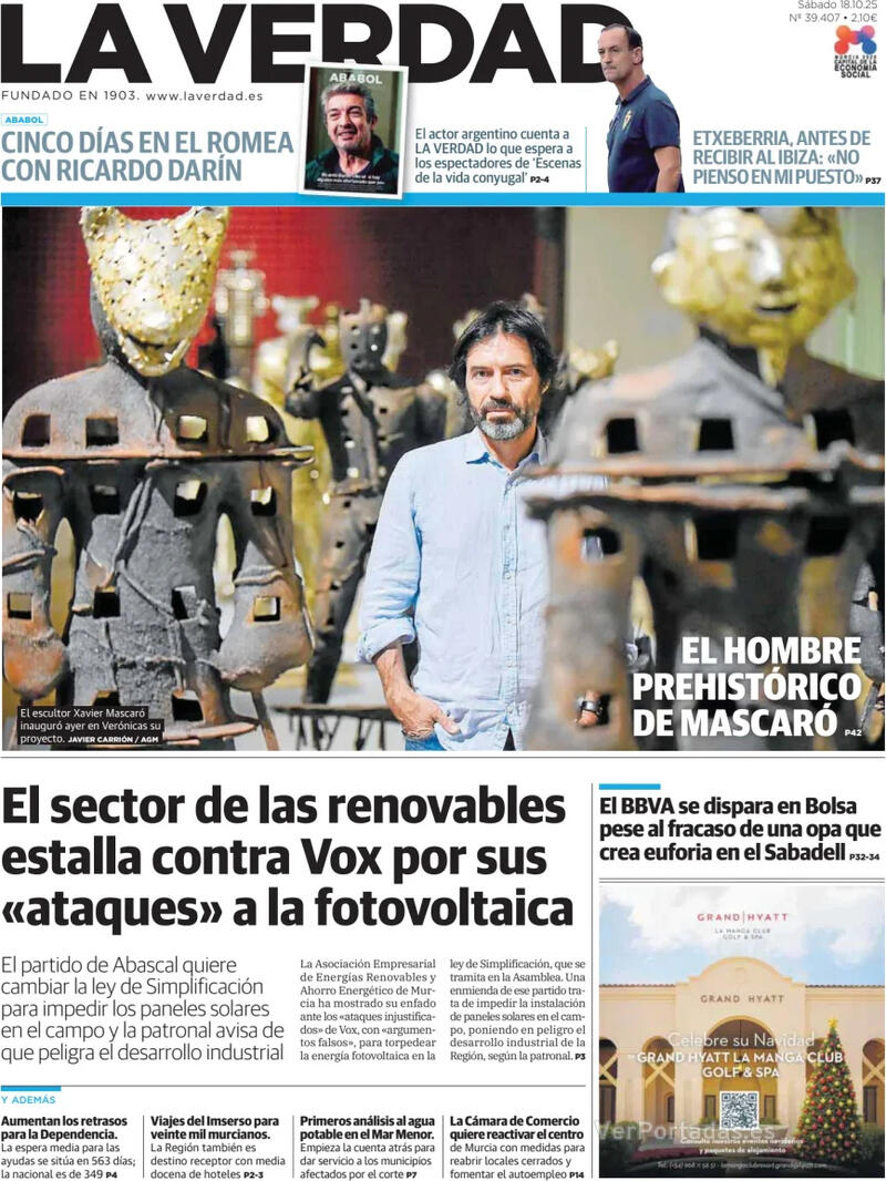 Portada Última Hora 2025-10-18