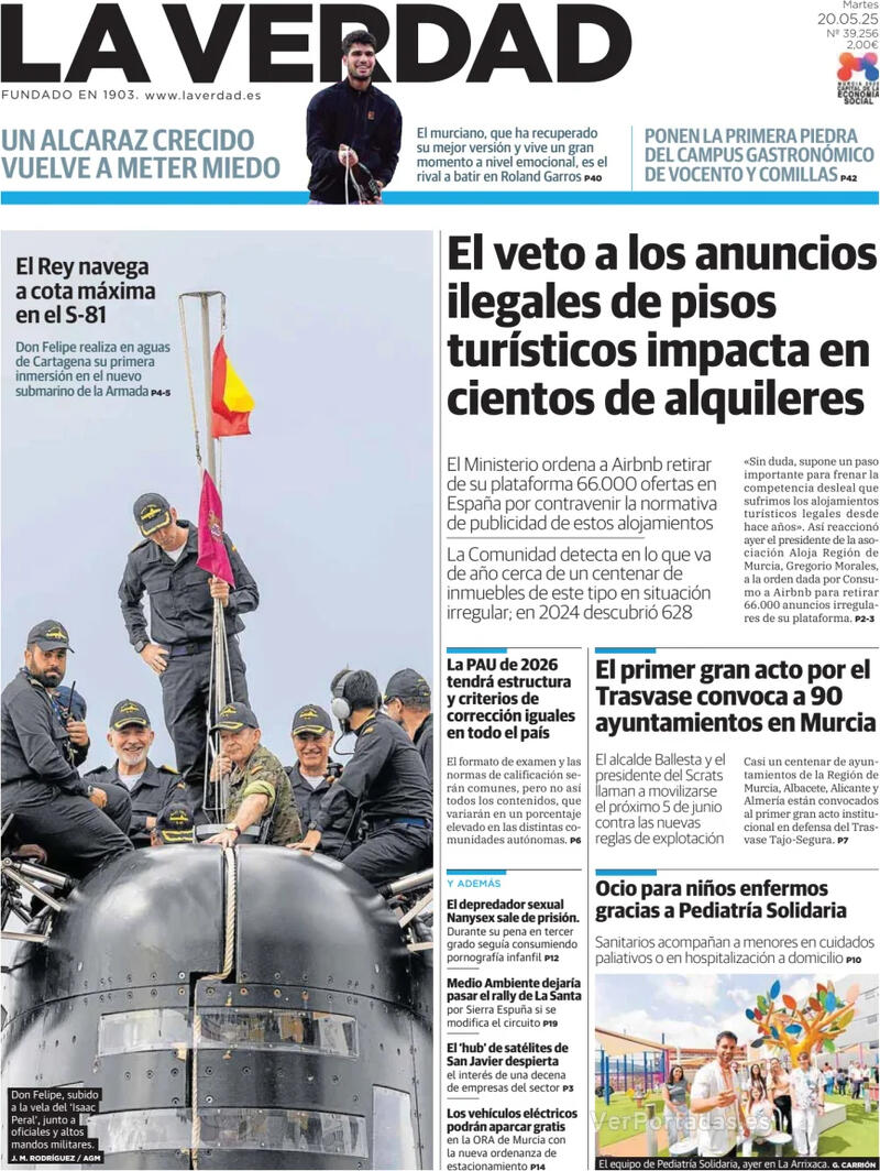 Portada Última Hora 2025-05-20