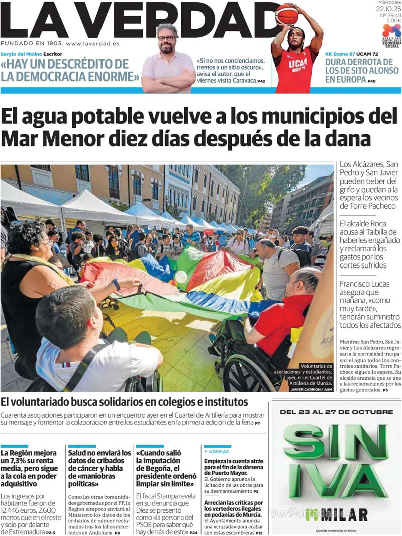 Portada Última Hora 2025-10-22