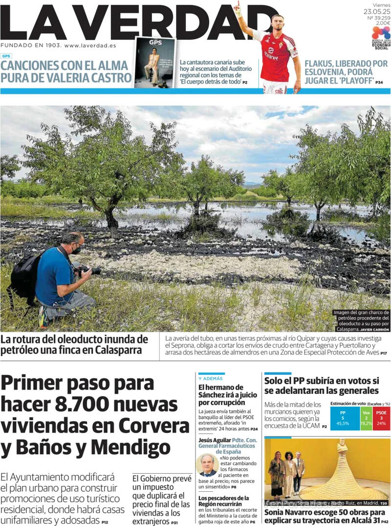 Portada Última Hora 2025-05-23