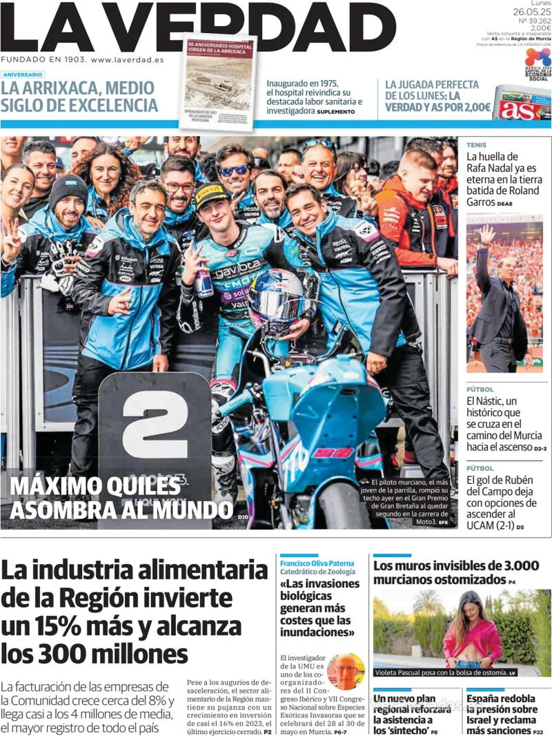 Portada Última Hora 2025-05-26