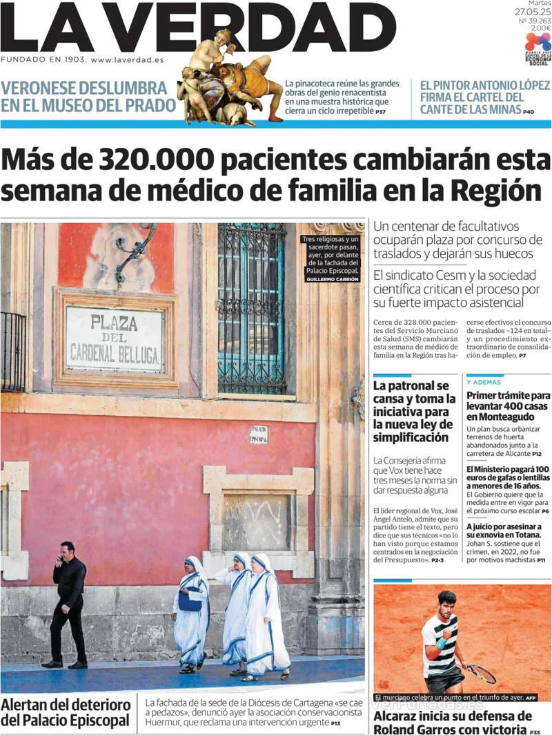 Portada Última Hora 2025-05-27