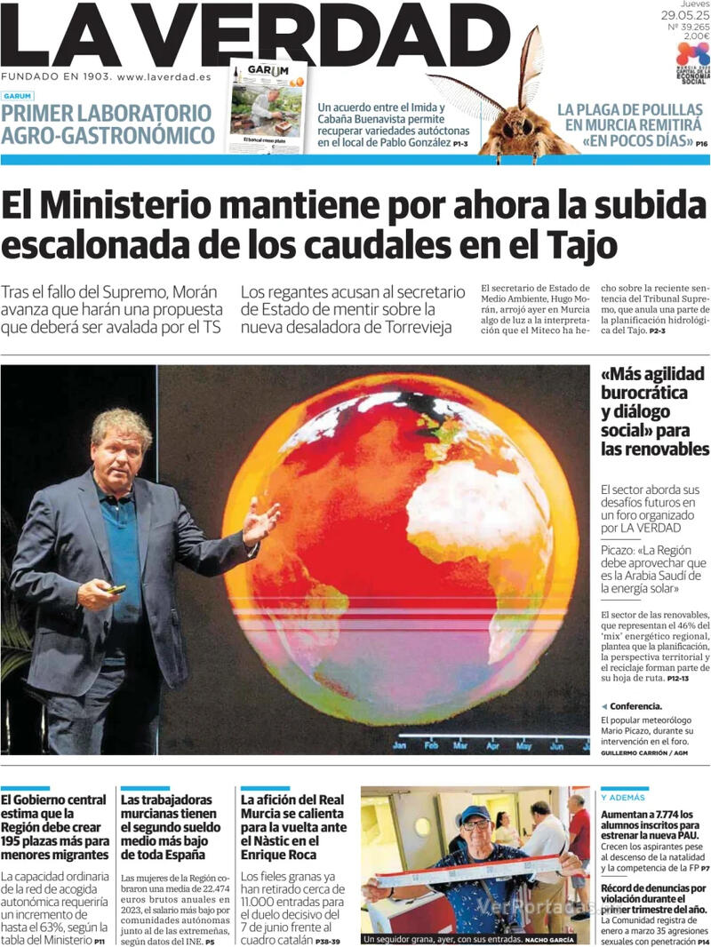 Portada Última Hora 2025-05-29