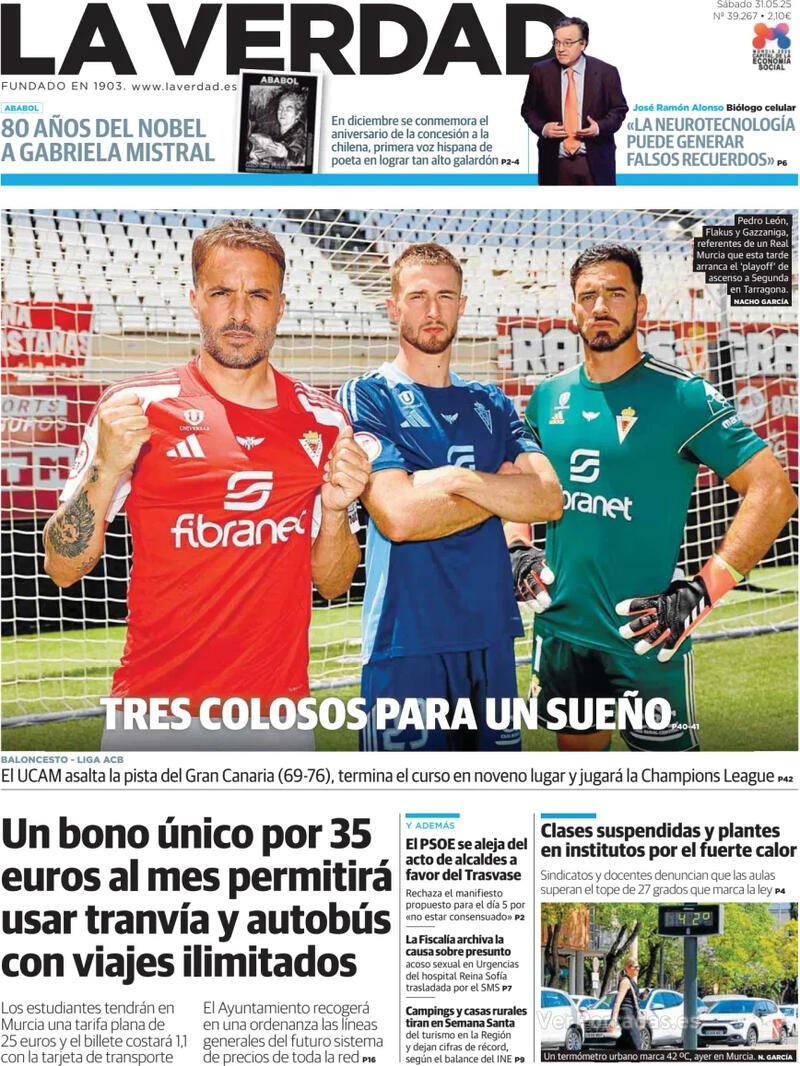 Portada Última Hora 2025-05-31