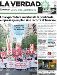 Portada periódico La Verdad