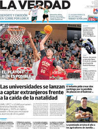 Portada periódico La Verdad