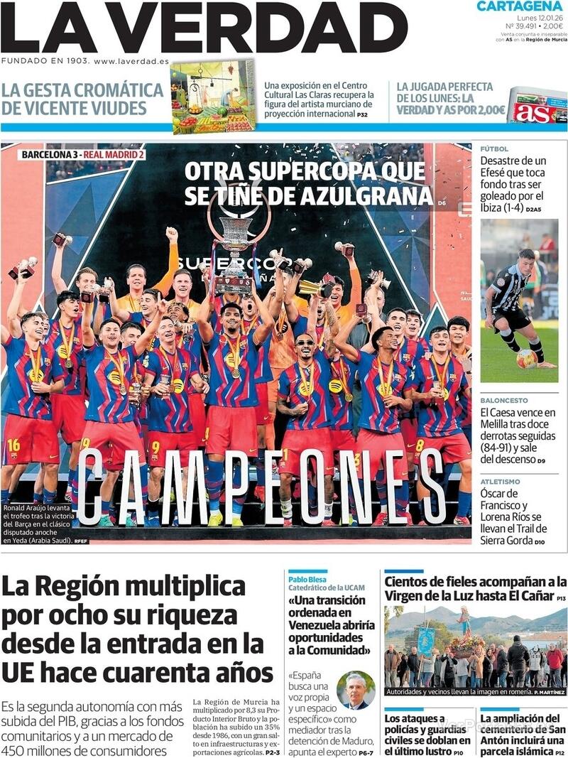 Portada Última Hora 2026-01-12