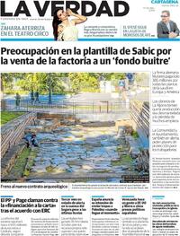 Portada La Verdad 2026-01-09