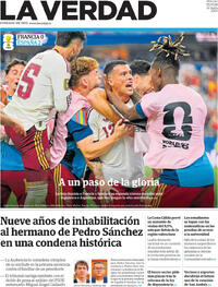 Portada La Verdad 2026-07-15