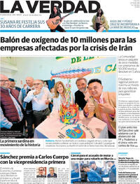 Portada La Verdad 2026-03-27