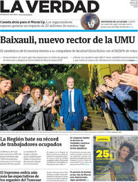 Portada La Verdad 2026-04-29