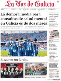 Portada La Voz de Galicia 2018-10-28