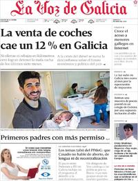 Portada La Voz de Galicia 2019-04-02