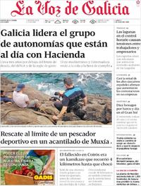 Portada La Voz de Galicia 2019-06-03
