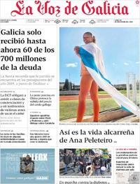 Portada La Voz de Galicia 2019-11-18