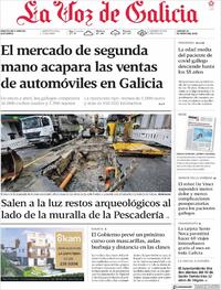 Portada La Voz de Galicia 2021-05-14