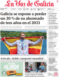 Portada La Voz de Galicia 2022-08-08