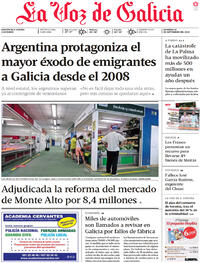 Portada La Voz de Galicia 2022-09-18