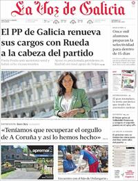 Portada La Voz de Galicia 2022-05-22