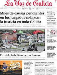 Portada La Voz de Galicia 2024-04-05