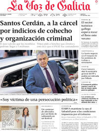 Portada La Voz de Galicia 2025-07-01