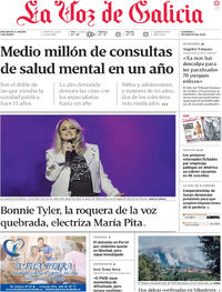 Portada La Voz de Galicia 2025-08-03