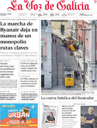 Portada La Voz de Galicia 2025-09-05