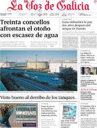 Portada La Voz de Galicia 2025-10-07