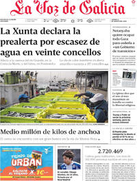 Portada La Voz de Galicia 2025-08-08