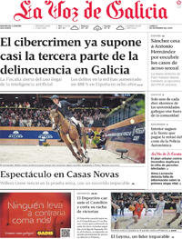 Portada La Voz de Galicia 2025-12-08