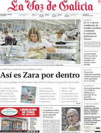 Portada periódico La Voz de Galicia