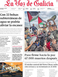 Portada La Voz de Galicia 2025-10-10