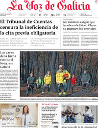 Portada La Voz de Galicia 2025-10-11