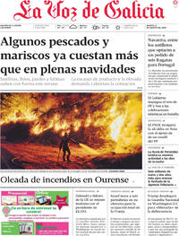 Portada La Voz de Galicia 2025-08-12