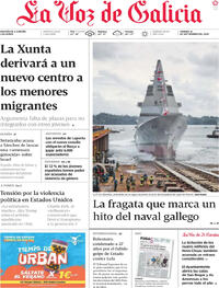 Portada La Voz de Galicia 2025-09-12