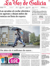 Portada La Voz de Galicia 2025-11-12